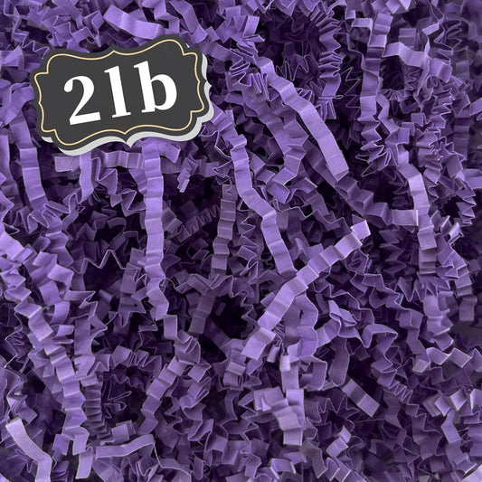 ZEBMOON 2 LB Purple Crinkle Cut Paper Shred Filler Great for Gift Wrapping, Basket Filling, Birthday, Wedding, Halloween, Thanksgiving, Christmas Day, New Year Party Decorations Filling Supplies