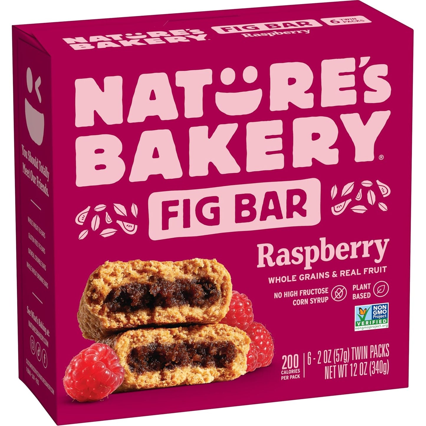 Nature's Bakery Raspberry Fig Bars, 2 Oz, 6 Ct