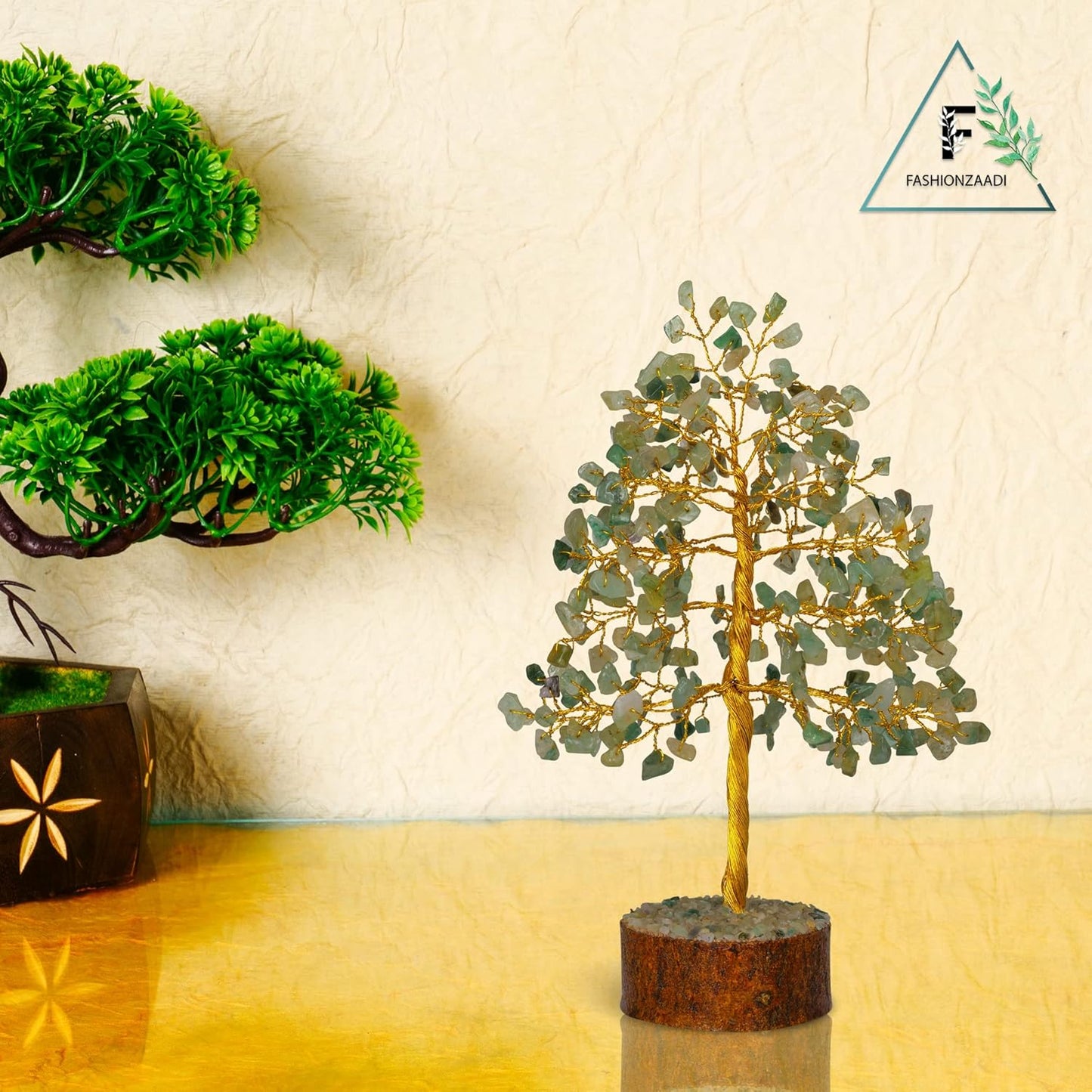 Green Jade Crystal - Crystal Trees - Jade - Tree of Life - Chakra Crystals - Meditation Gifts - Office Decor - Spiritual Gifts - Desk Decorations - Gifts for Home - Feng Shui Tree - Bonsai Money Tree