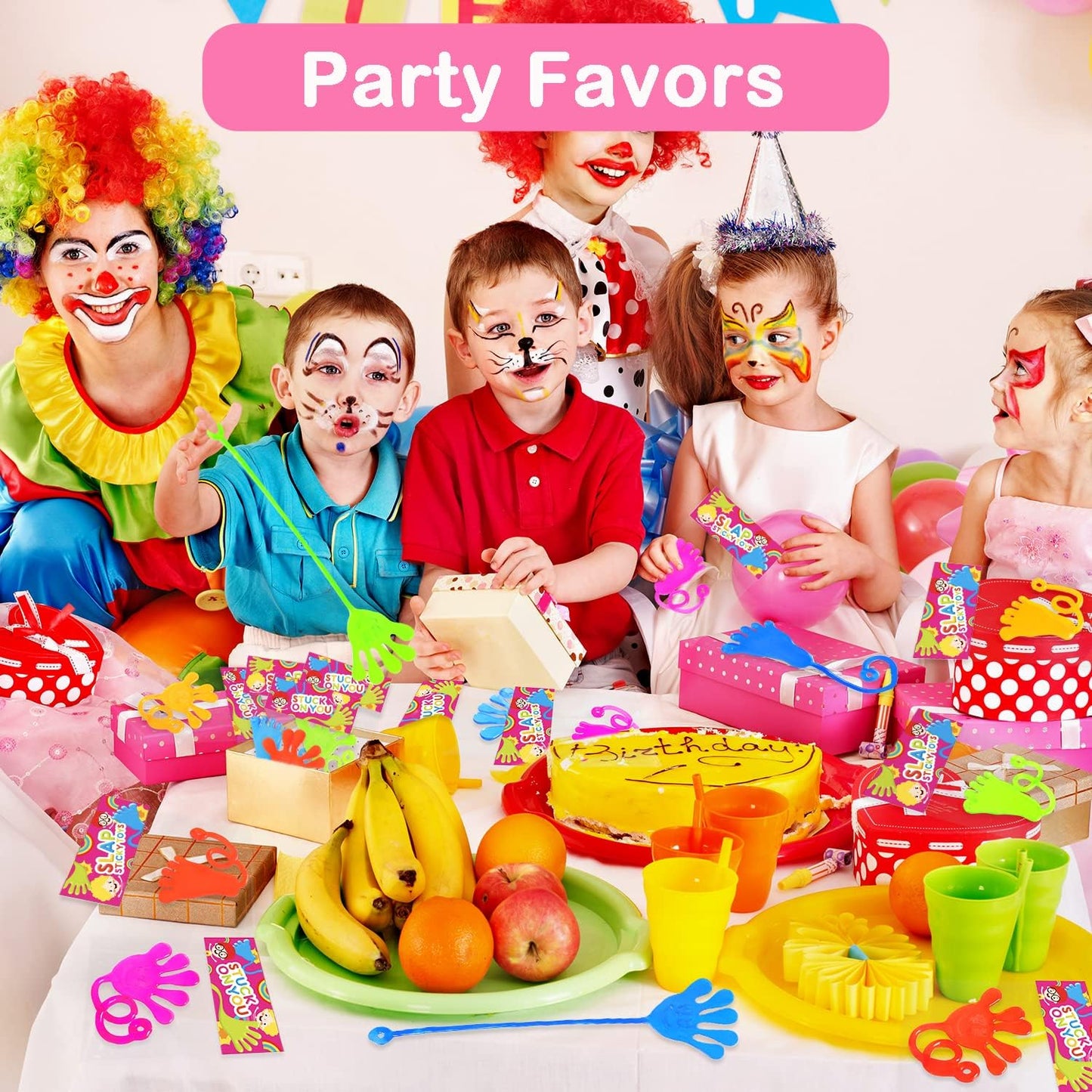 Party Favors Goodie Bag Stuffer Fillers for Kids (48 PCS), Large Sticky Hands & Feet for Birthday Pinata, Classroom Students Non Candy Treats Prizes Supplies Toys Gifts for Toddlers Boys Girls