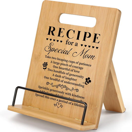 Gifts for Mom Mothers Day Cookbook Stand, Mom Birthday Gifts from Daughter Son, Best Mom Gifts Ideas, Mothers Day Gifts for Mom Best Mom Ever Gifts Mom Gifts for Birthday Christmas