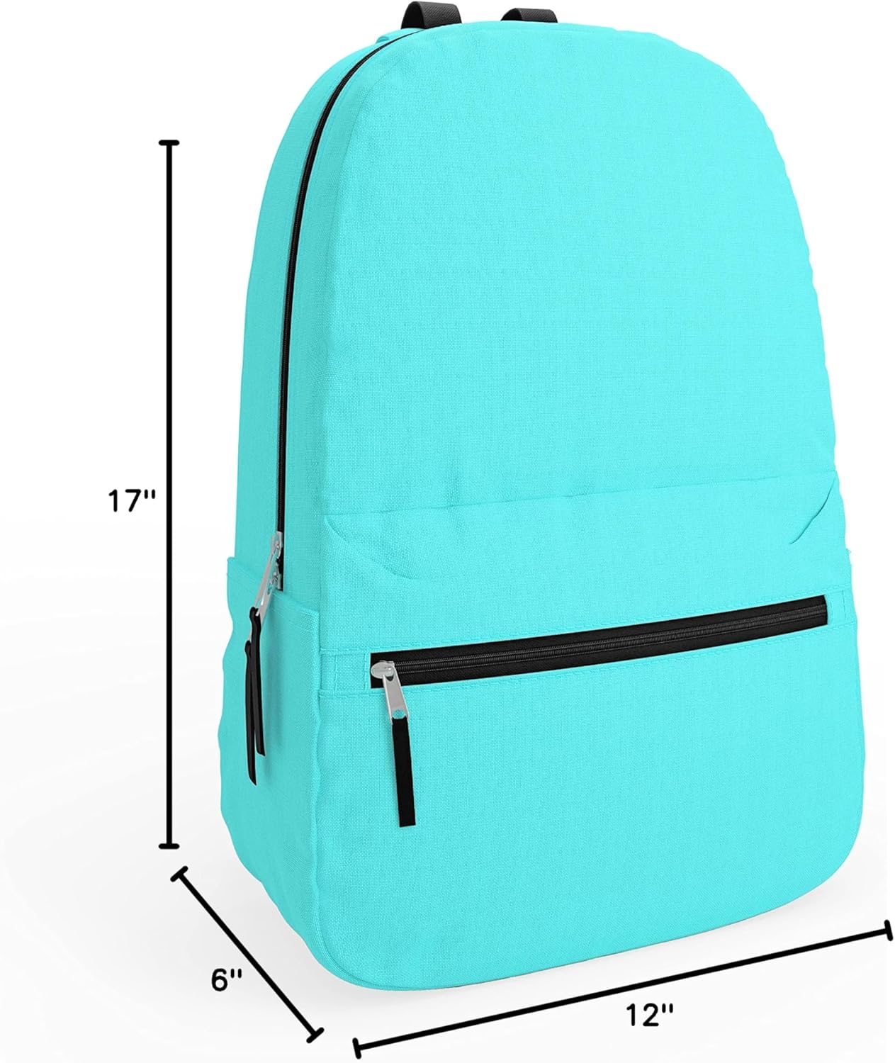 10 Pack Bulk Backpacks, Wholesale 17-Inch Lightweight Bookbags for Kids, Adults, School, Classroom, Travel, Gym Supplies with 1 Large, 1 Small Pocket, Perfect for Events, Corporate Bundles, Mix