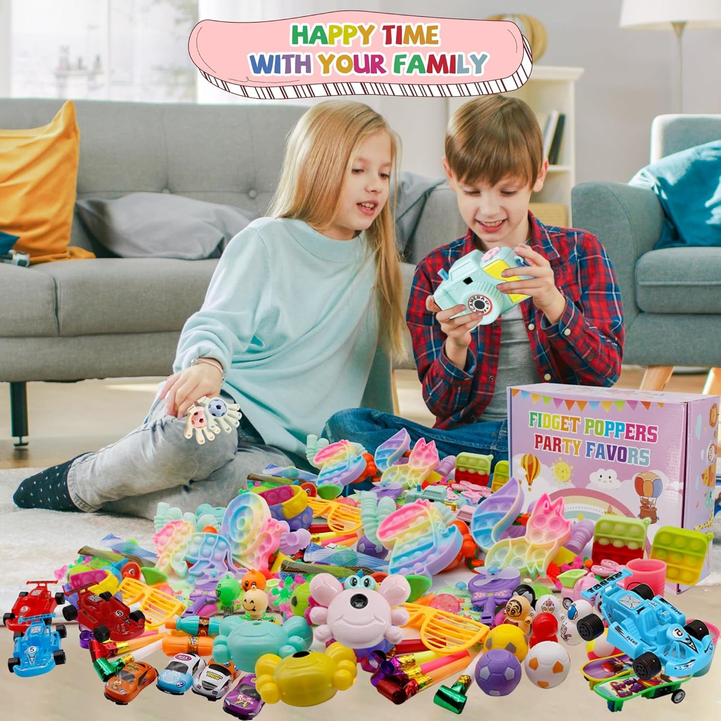 1000+ PCS Party Favors for Kids, Fidget Toys Pack, Birthday Gift,Christmas Stocking Stuffers,Christmas Gift,Treasure Box, Goodie Bag Stuffers, Carnival Prizes,Pinata Filler Sensory Toy for Classroom