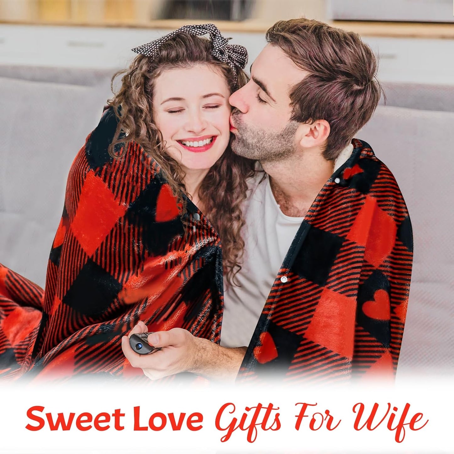 Gift for Wife, Wife Wearable Blanket Gifts from Husband, Gift for Women for Anniversary Christmas Valentines Mothers Day