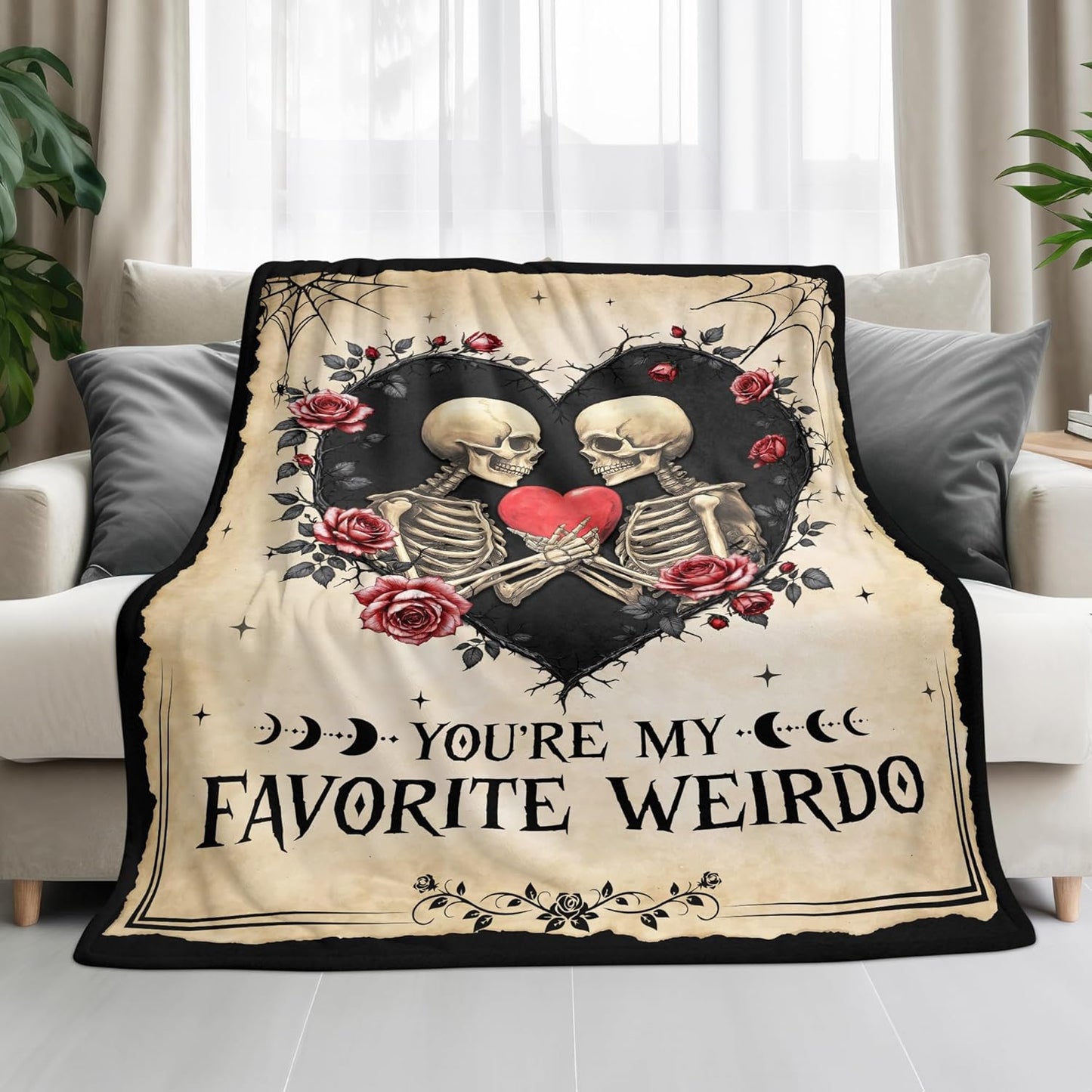 GEEMBI Anniversary Couples Gifts for Women Men - Fleece Throw Blanket for Couch Bed 50x60 in - Wedding Anniversary Halloween Christmas Birthday Gifts for Boyfriend Girlfriend Her Him Wife Husband