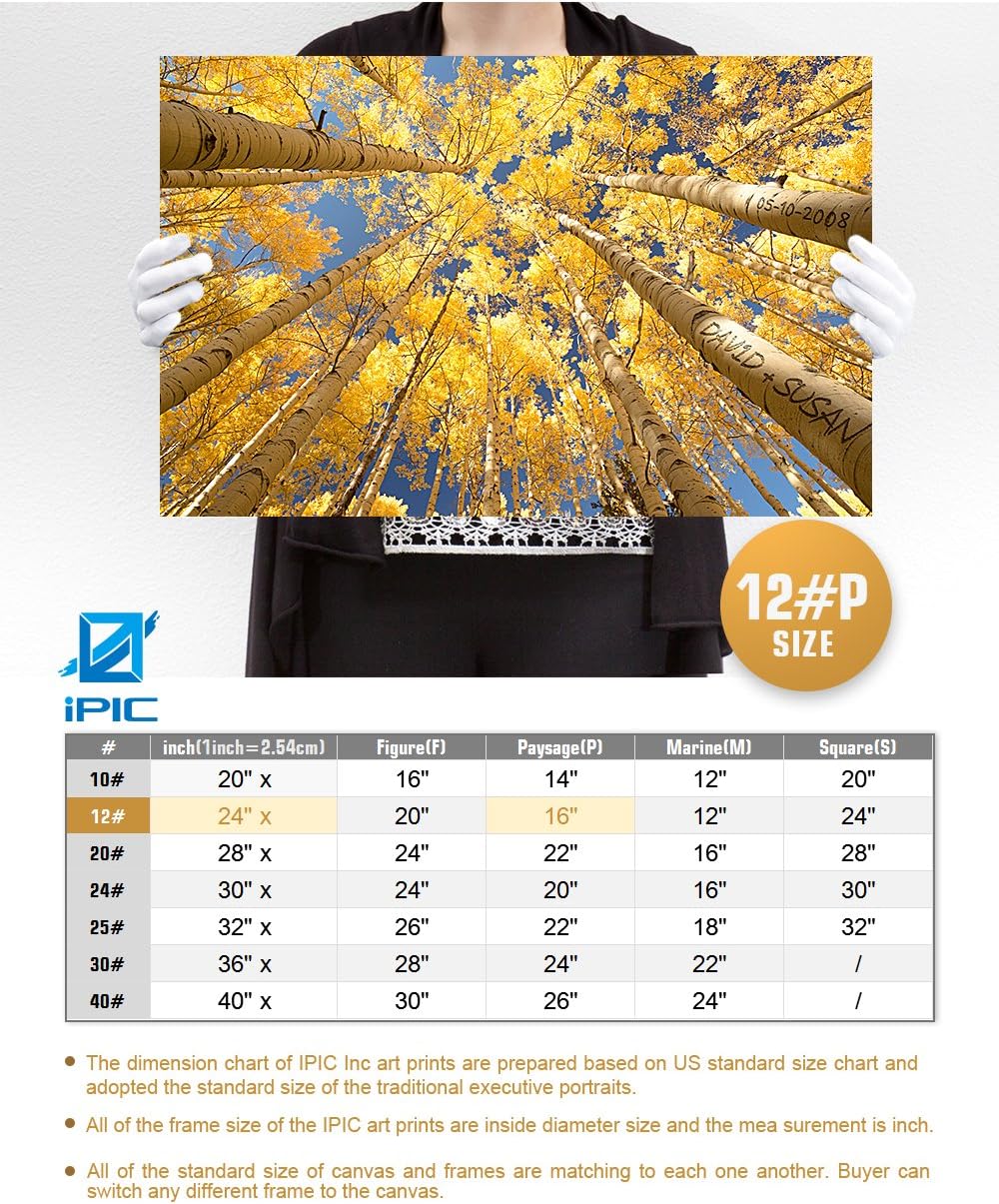 IPIC - Fall in Love, Personalized Artwork with Names and Date on, Customized Gift for Anniversary,Wedding,Birthday and Holidays. 24x16