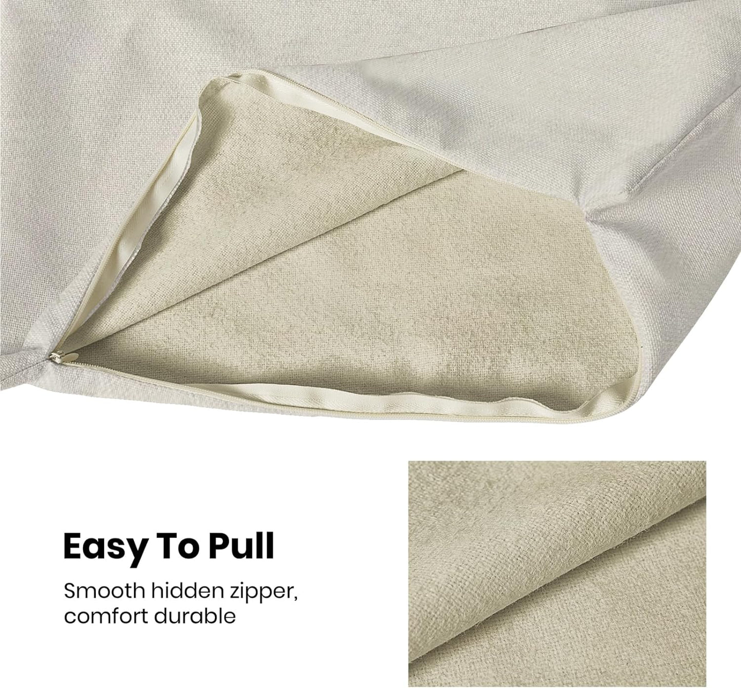 Halloween Decor 24x24 Set Of 2 Black Cute Ghost Throw Pillow Covers - Decorative Linen Cushion Case For Home Sofa & Outdoor Decor