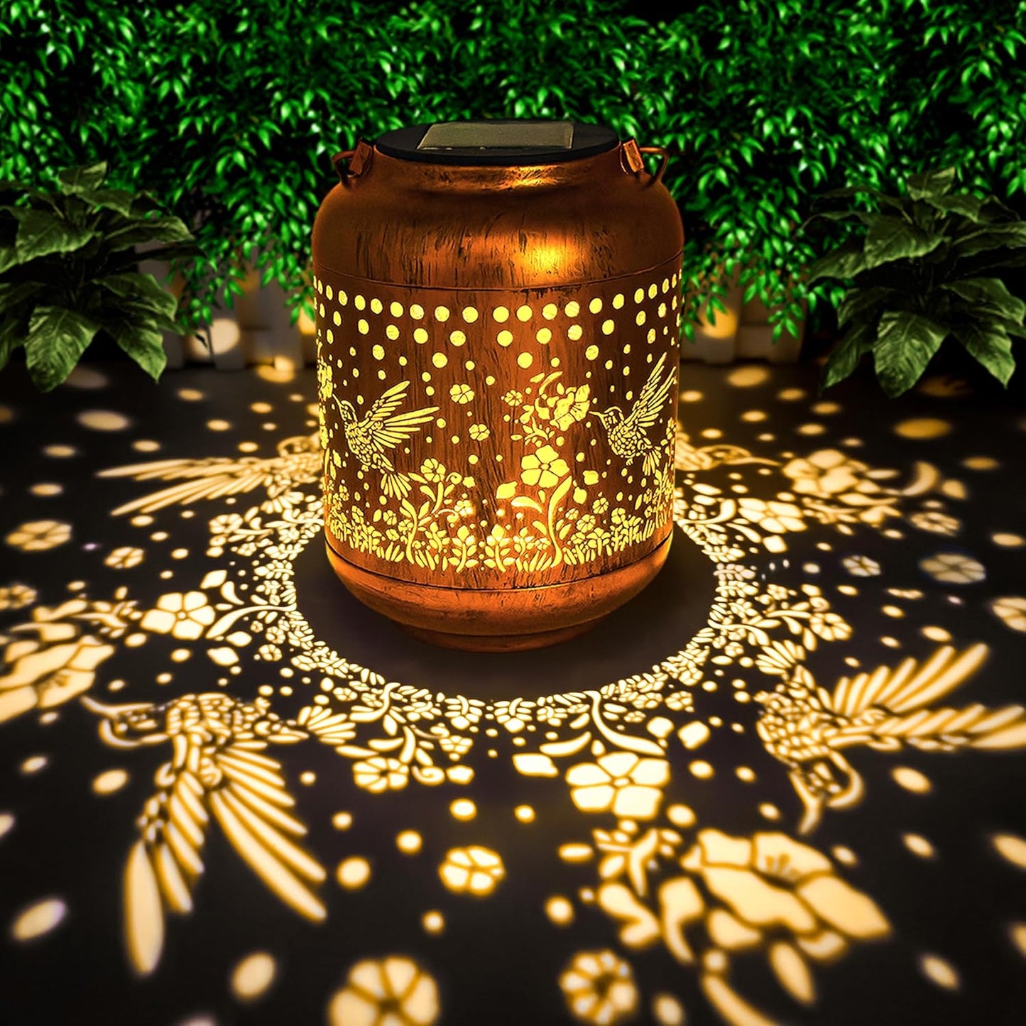 Gifts for Women Mom Grandma, Hummingbird Solar Lanterns Outdoor Waterproof, Hanging Solar Lights for Porch Patio Yard Garden Decor