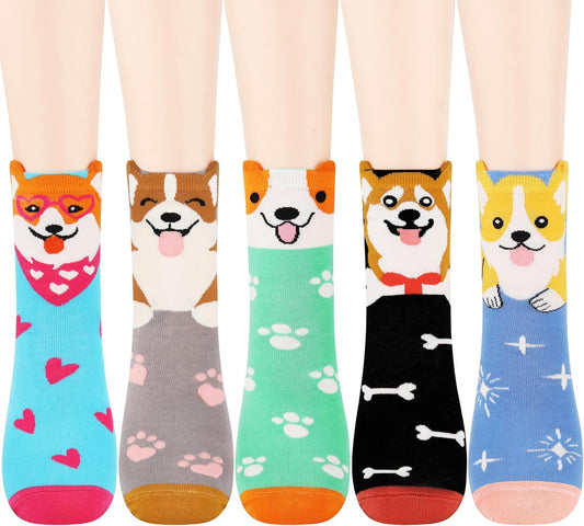 Jeasona Women's Cat Socks Cat Gifts Cute Animal Socks Dog Owl Gifts for Women