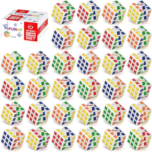 48 Pack Mini Cube Puzzle Party Favors for Kids, 1.18in 3x3x3 Magic Cube Toy for Student School Rewards Classroom Prize Goodie Bag Stuffers, Gift for Birthday Easter Valentines Christmas