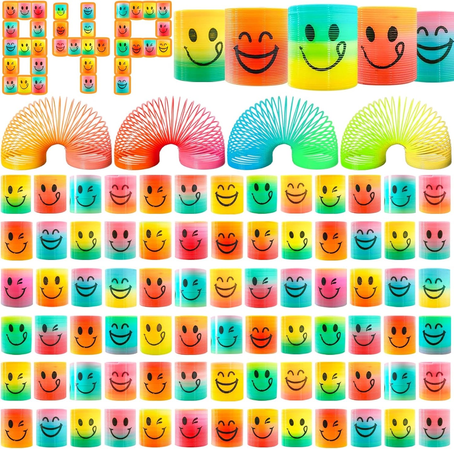 84 Pack Mini Spring Party Favors Toys Magic Fidget Stress Coil for Favor Carnival Prize Birthday Goodie Bag Stuffers for Kids Boys Girls