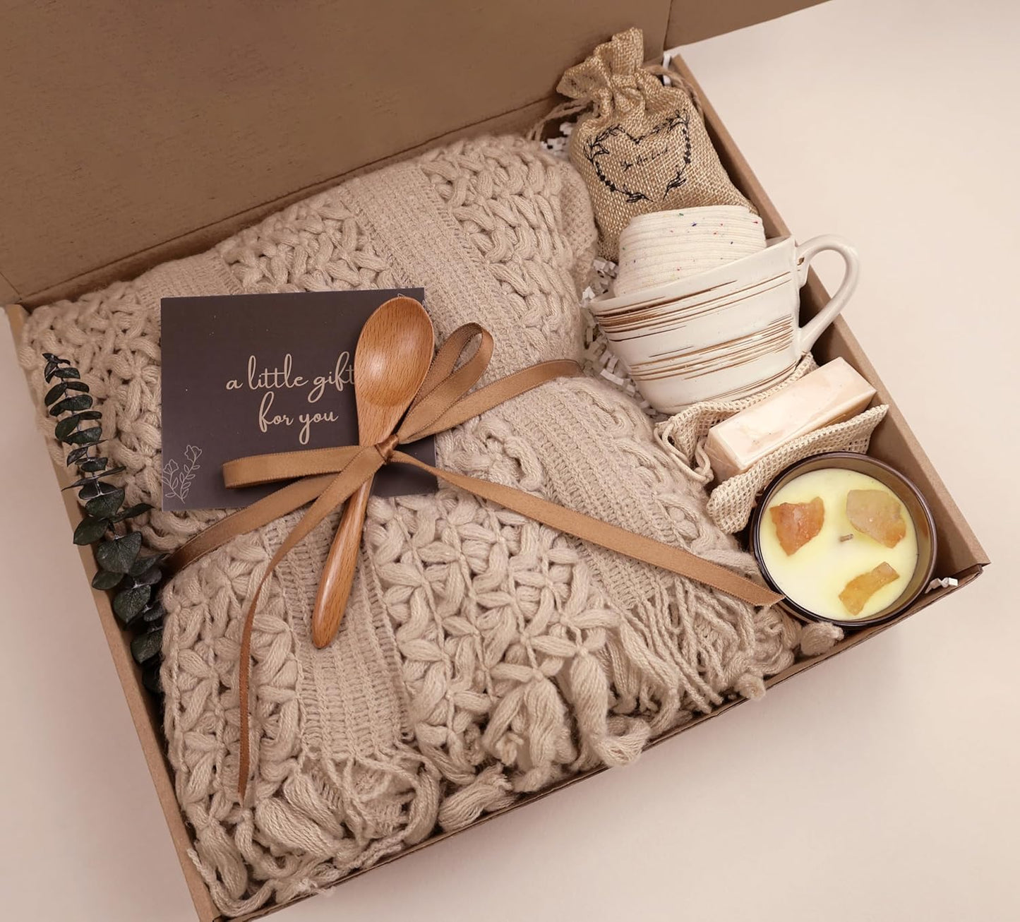 Cozy Care Package for Women – Warm & Comforting Thinking of You Gift Box for Birthday,Bes Friend Gift, Get Well Soon, Sympathy, Self Care,Cancer care & Encouragement(Milky Tea)