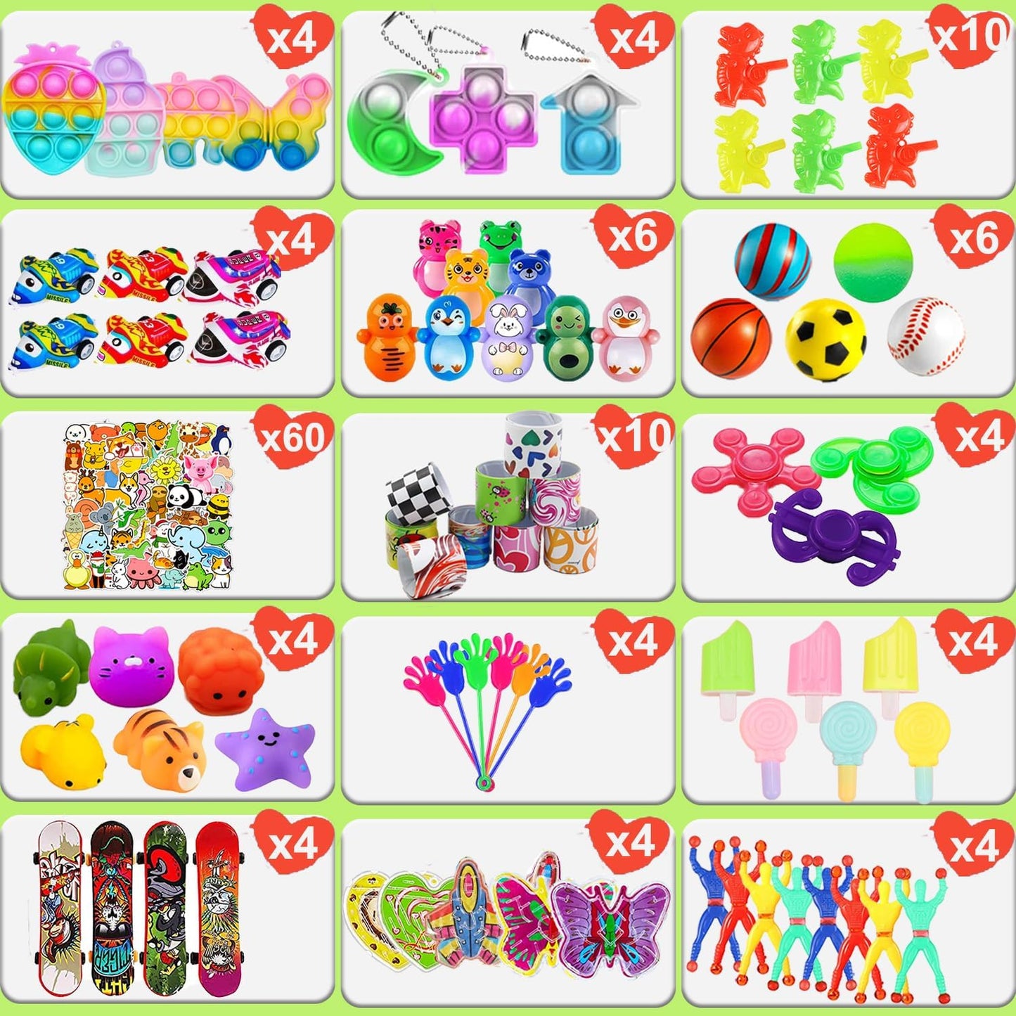 132 Pcs Party Favors - Assortment Treasure Box Toys for Kids 4-8, Classroom Prizes, Goodie Bags Stuffers, Christmas Stocking Stuffers, Pinata Fillers, Carnival Prizes