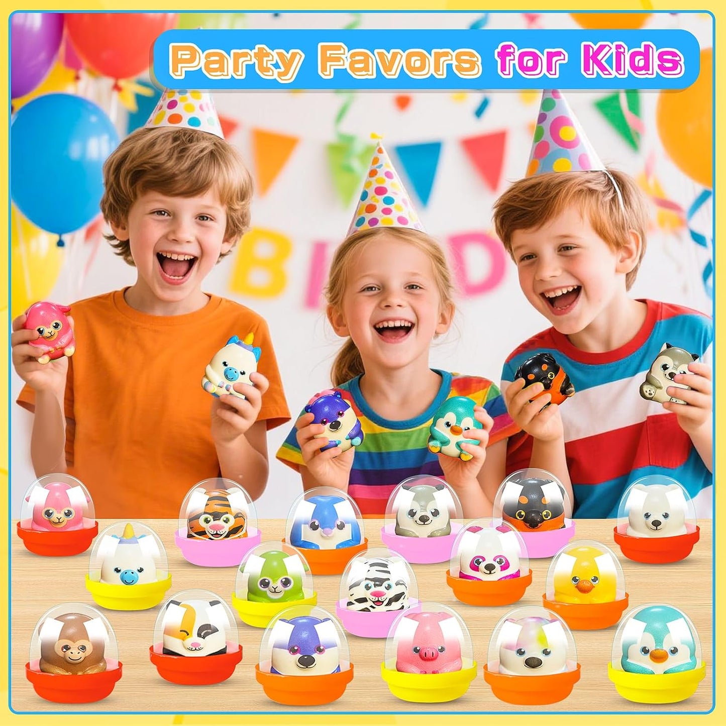 Party Favors for Kids 40 PACK Animal Squishy Toys, Slow Rising Squishies Toys, Goodie Bag Stuffers for Kids, Pinata Stuffers, Treasure Chest Prizes,Classroom Prizes
