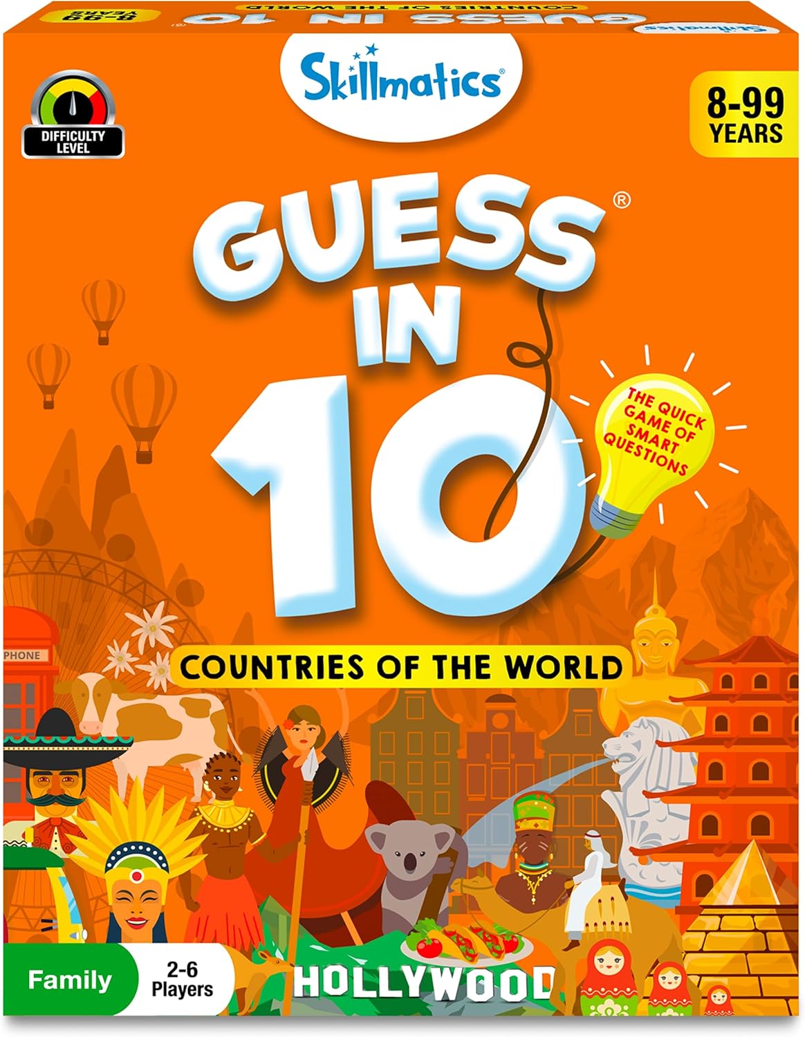Skillmatics Guess in 10 Countries of The World, Perfect for Boys, Girls, Kids & Families Who Love Card Games, Educational Toys, Board Games, Trivia, Gifts for Ages 8, 9, 10 & Up