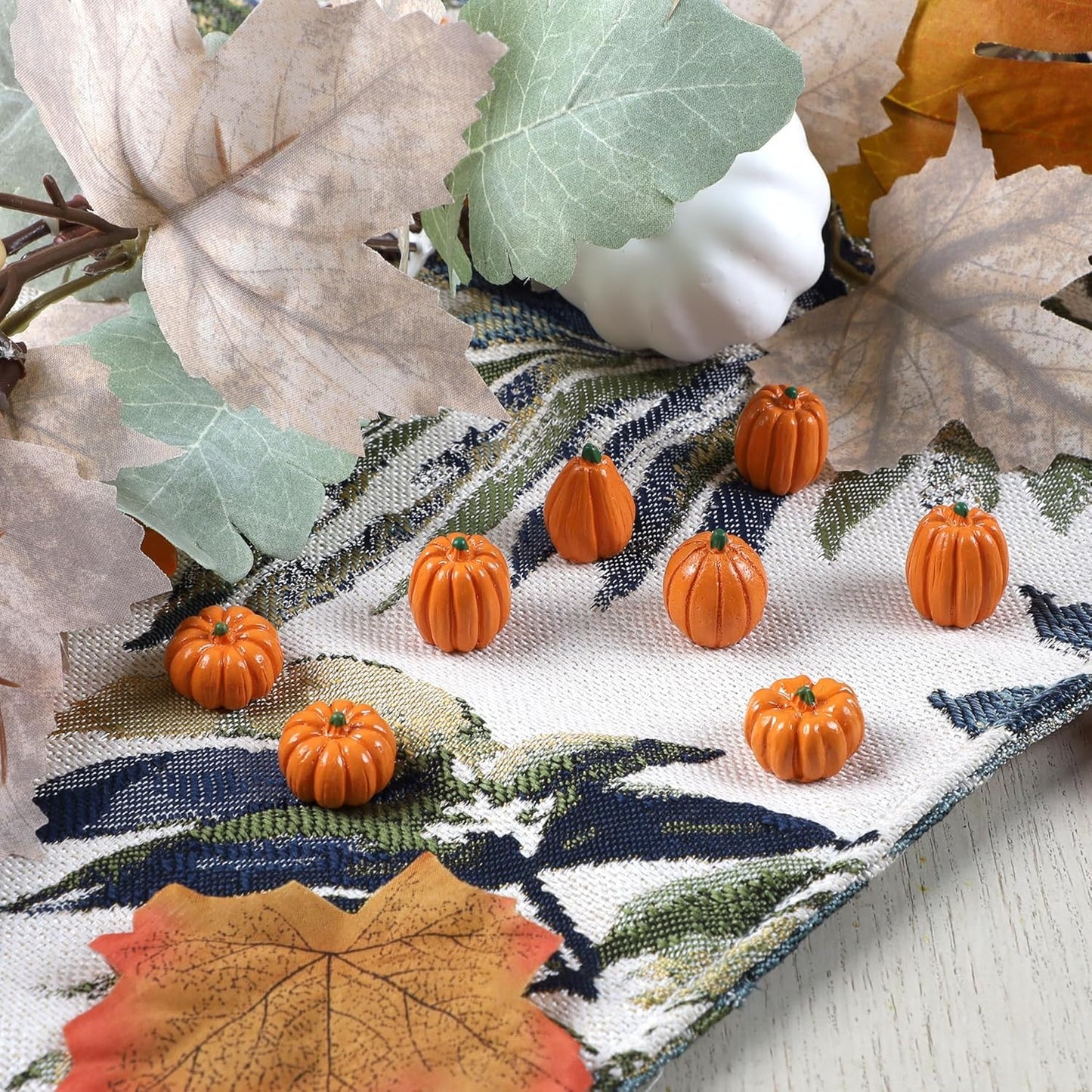 winemana Mini Pumpkins Fall Decorations-80 Pack Thanksgiving Small Pumpkins Fall Vase Bowl Filler, Fall Table Decor for DIY Crafts Home Indoor Halloween Harvest Autumn Decorating (Orange)