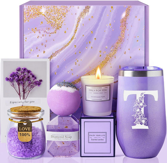 Gifts for Women, Mom - Relaxing Spa Gift Basket for Birthday, Mothers Day, Valentines Day, Christmas, Unique Gift ideas for Sister, Wife, Grandma, Gifts for Women Who Have Everything (T)