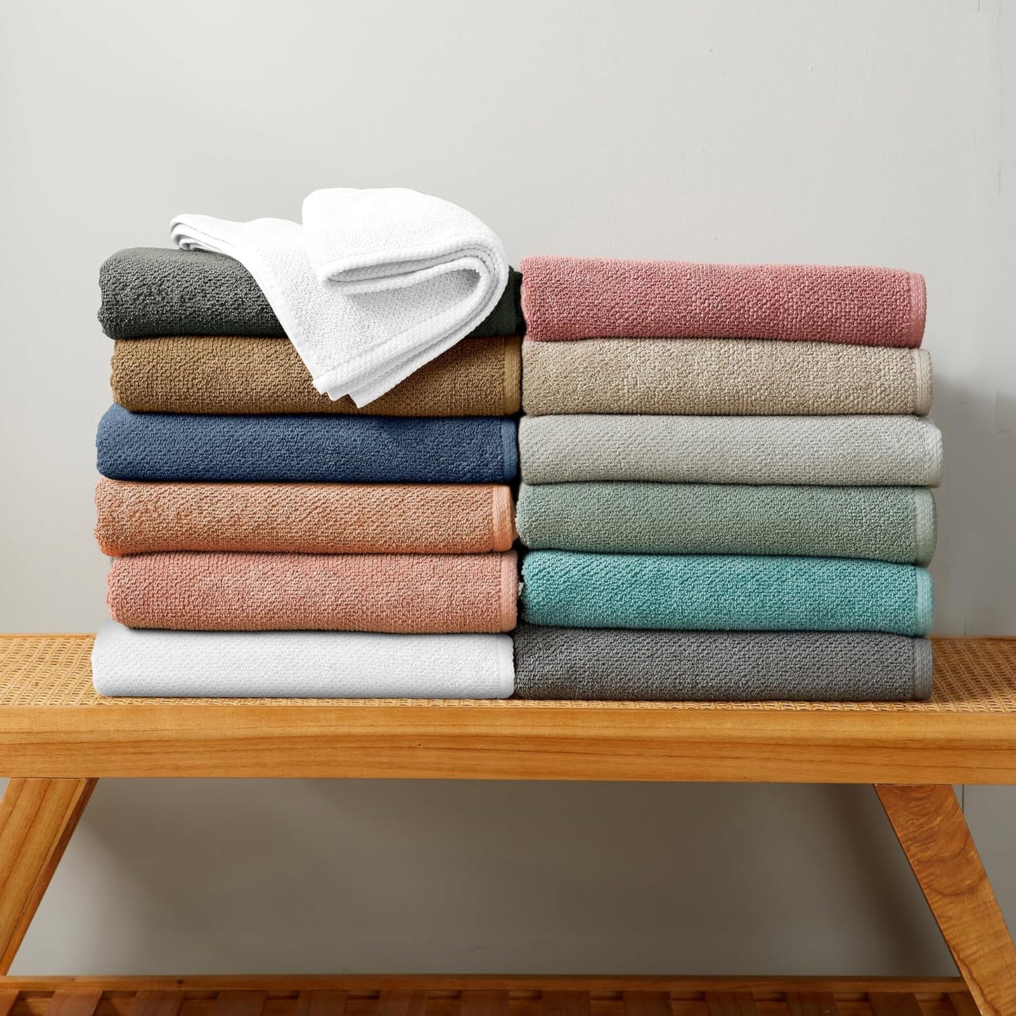 Great Bay Home Pink Bath Sheets - 100% Cotton Oversized 2 Pack 68x35 Extra Large Towel Set - Absorbent, Quick-Drying, Durable Oversized Bath Towel for Bathroom Décor