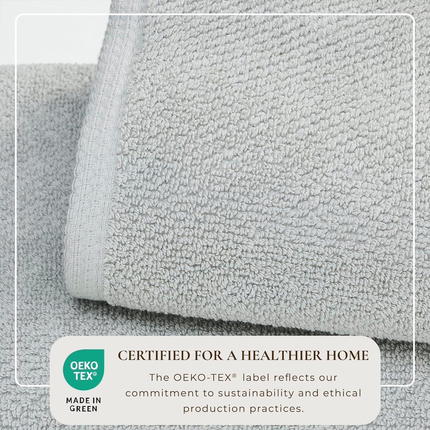 Light Grey Bath Sheets - 100% Cotton Oversized 2 Pack 68x35 Extra Large Towel Set - Absorbent, Quick-Drying, Durable Oversized Bath Towel for Bathroom Décor