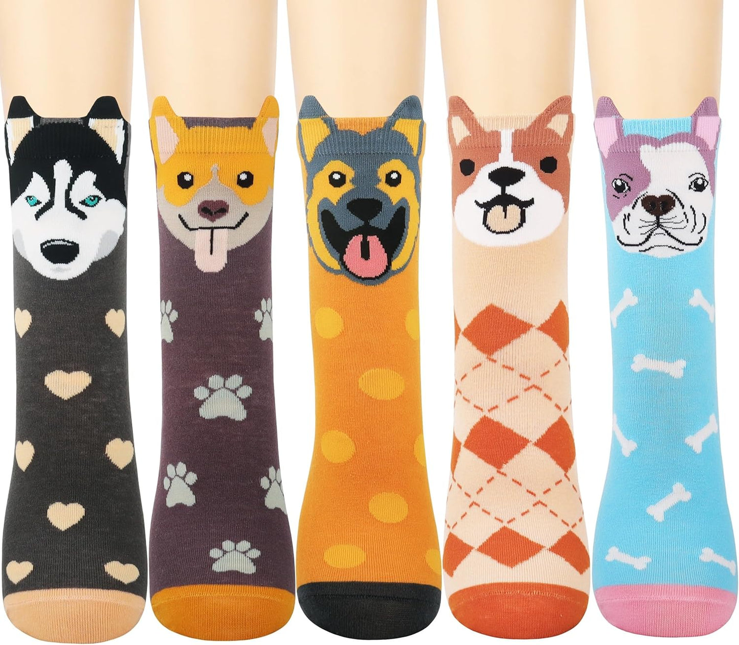 Jeasona Women's Cat Socks Cat Gifts Cute Animal Socks Dog Owl Gifts for Women