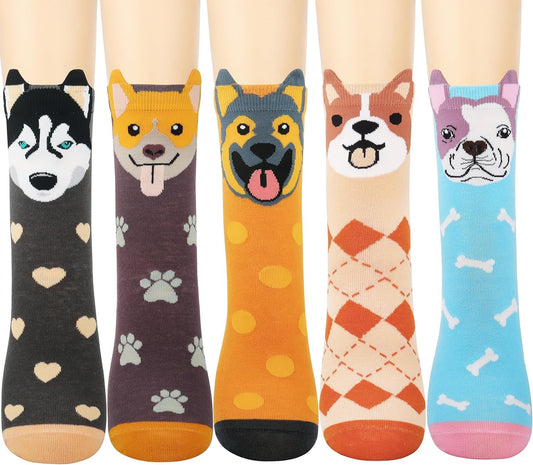 Jeasona Women's Cat Socks Cat Gifts Cute Animal Socks Dog Owl Gifts for Women