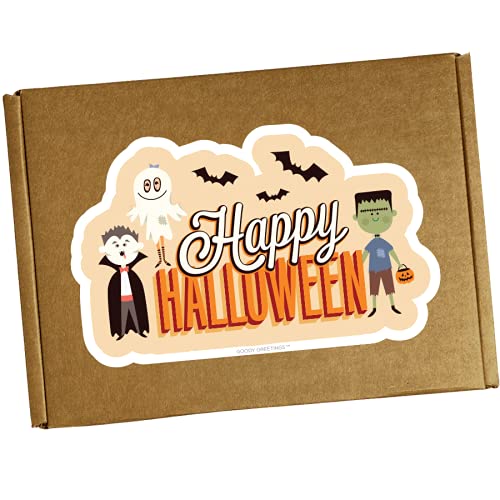 Hangry Kit Halloween Snack Box Variety Pack – 20 Count – Assorted Chips, Cookies, Candy & Crackers – Fun Spooky Design – Gift for Kids, Teens, College Students, or Office - Spooky