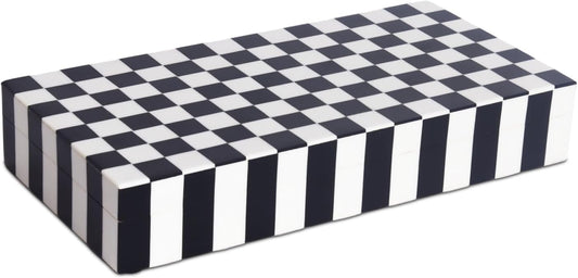 Handicrafts Home Handmade Puzzle Collection Decorative Jewelry Box Organizer – Keepsakes, Trinkets, and Home Decor – Antique Coffee Table Storage, Memory Box, Farmhouse Style Decor Check, 12x6x2