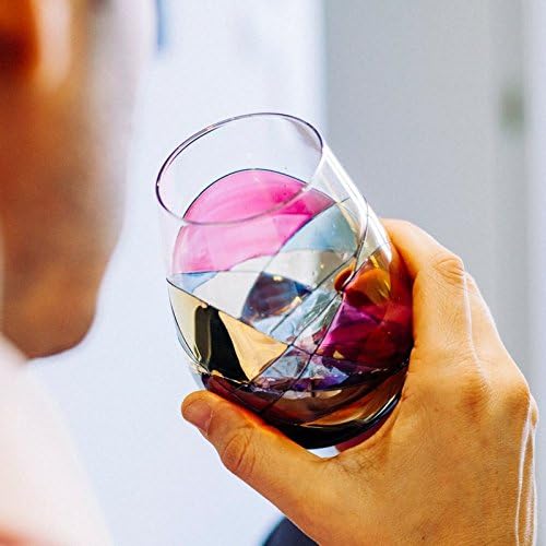 Stemless Wine Glasses – Hand‑Painted Set of 1 Unique Wine Gift for Wedding, Anniversary, Housewarming & Christmas • Sagrada Familia Style • Ideal for Women & Men