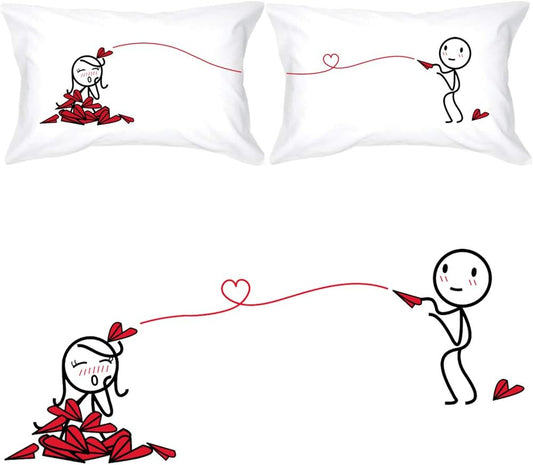 BoldLoft Love Will Find A Way Couple Pillowcases-His and Hers Gifts for Couples, Girlfriend, Wife, Anniversary, Christmas, Birthday, Wedding, Engagement, Valentines Pillow Covers, Romantic Home Decor