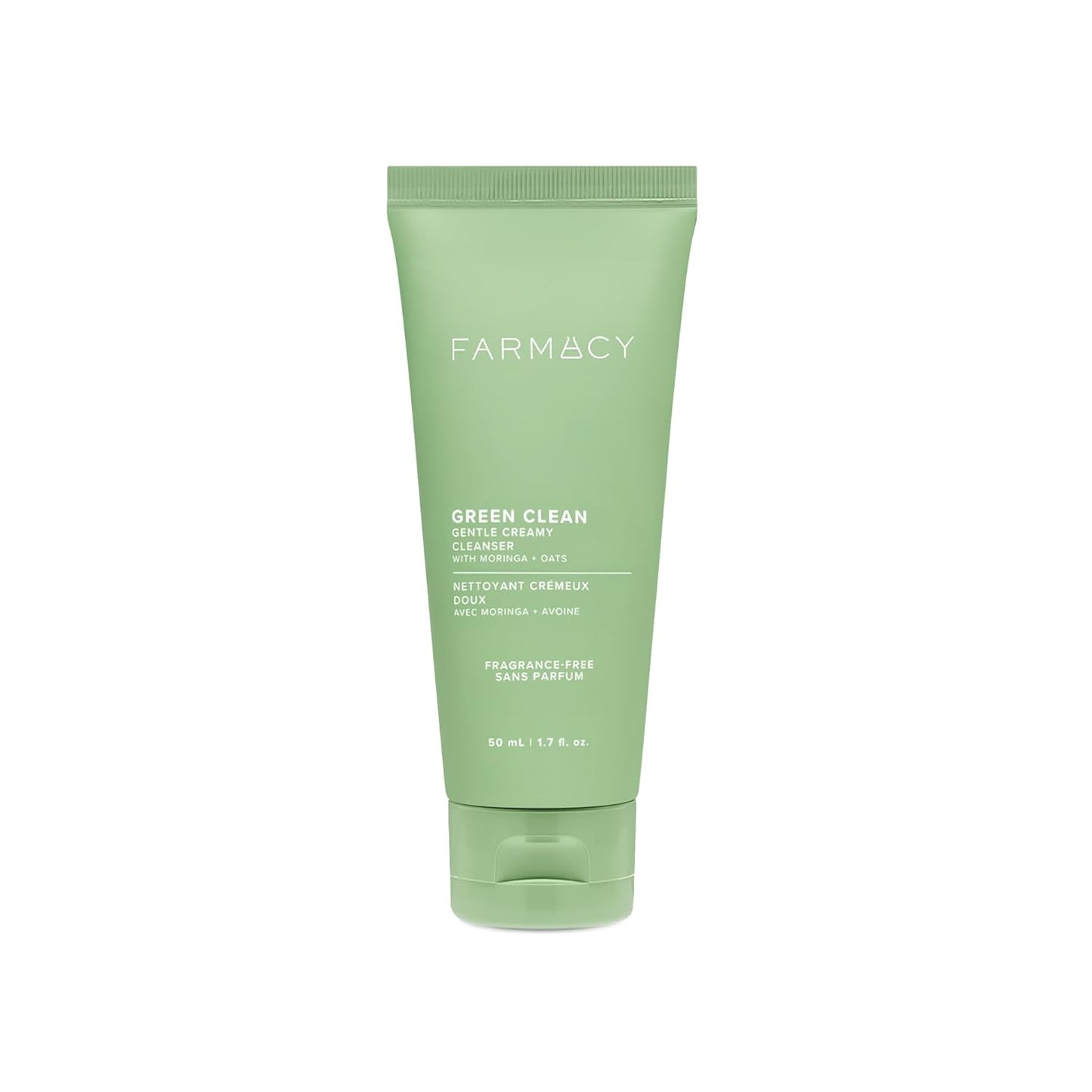 Farmacy Gentle Creamy Face Cleanser - Hydrating Facial Cleanser to Nourish & Help Remove Makeup & Impurities - Enriched with Aloe & Moringa Oil to Soothe, Purify & Refresh Skin (50ml)