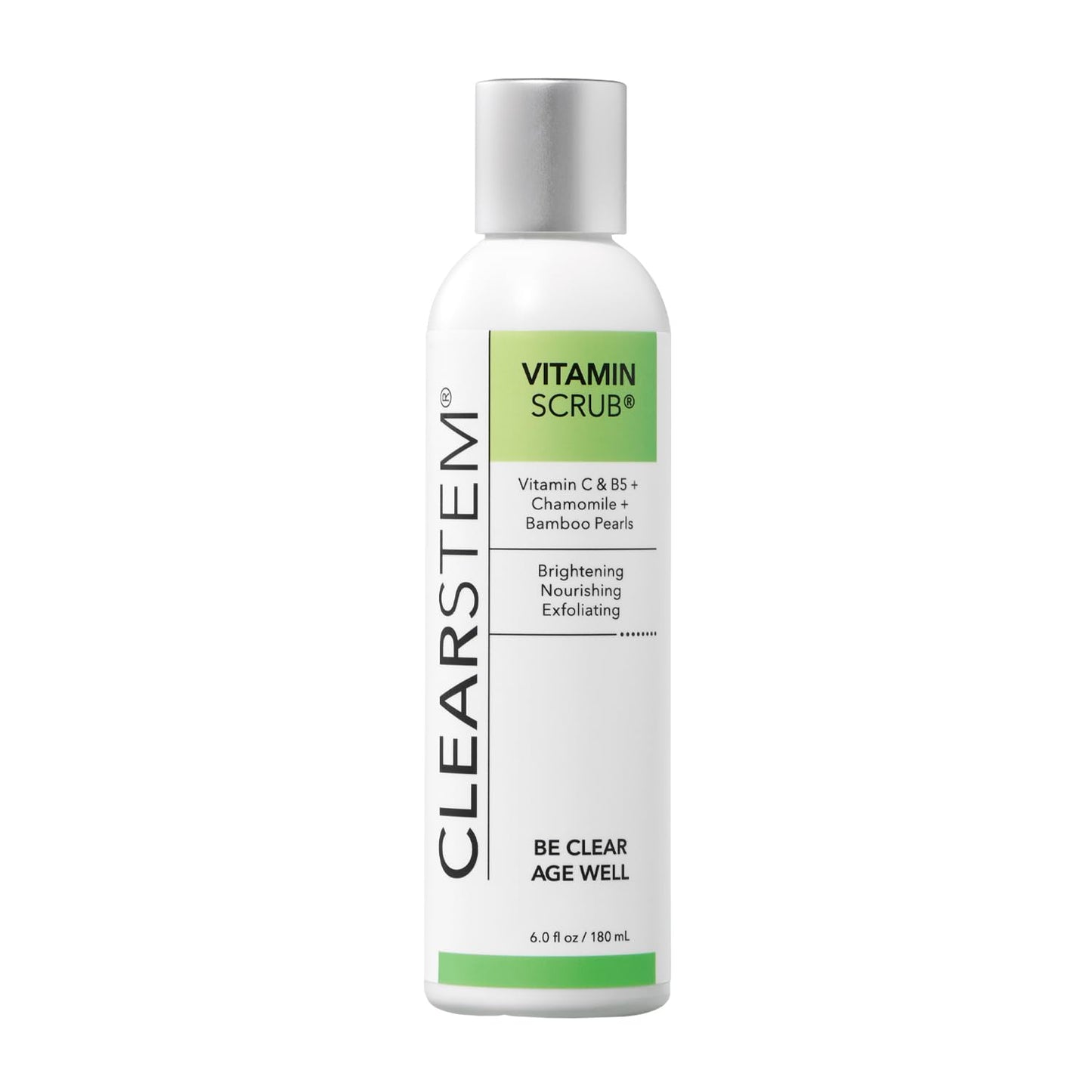 CLEARSTEM VITAMINSCRUB Antioxidant Infused Exfoliating Face & Body Scrub with Vitamin C, 7 Ounce