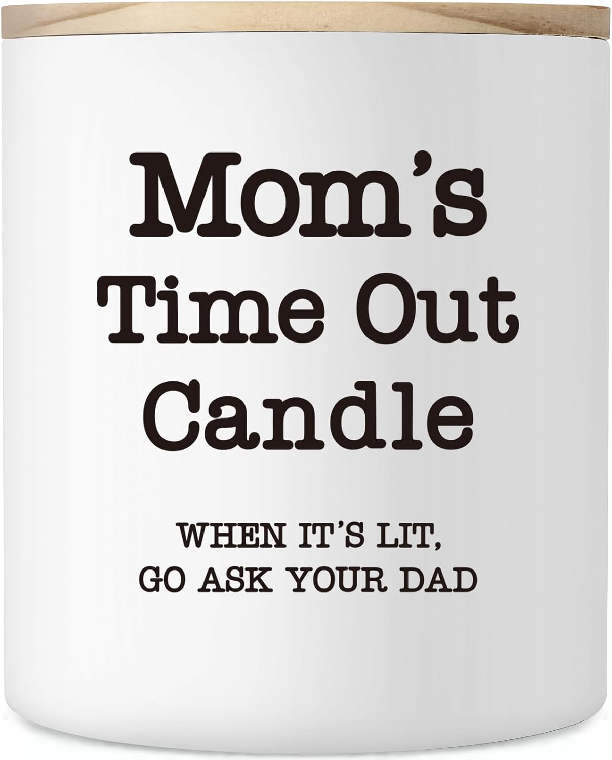 Mom Candle Gifts Mothers Day Mom Gifts from Daughter Son, 10oz Funny Birthday for Mother in Law Step Bonus Moms,Best Mother Ever Gift, Mom's Time Out Scented Soy Candle