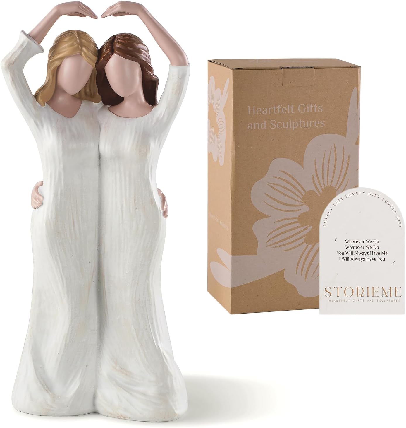 Gifts for Best Friend Women: Soul Sister Friendship Bestie Birthday Gift - Unique Resin Figurines