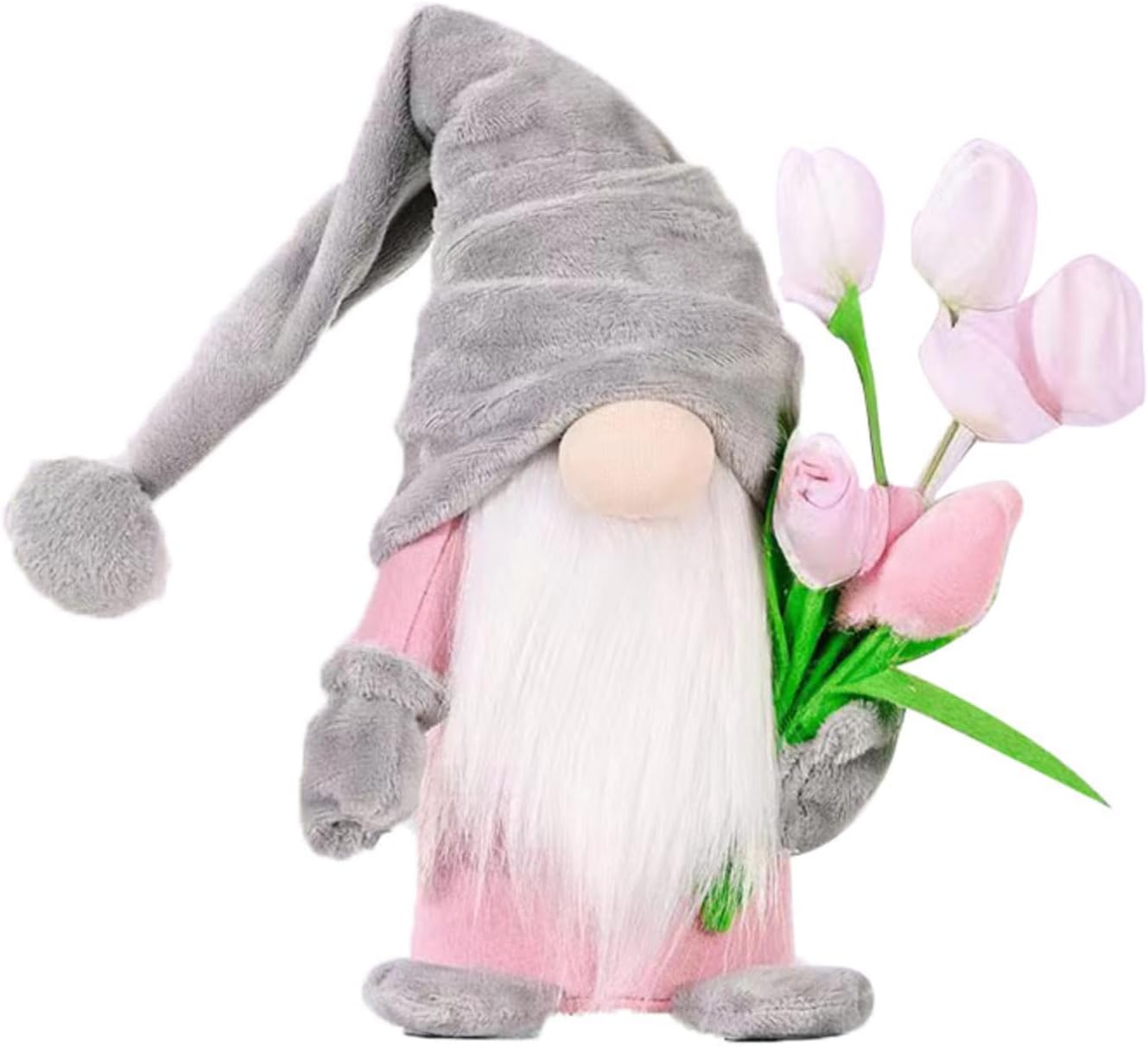 Gnome Plush Decorations Gift, 15 inch Fall Gnome Decorations for Home,Fall Gnomes Plush for Tiered Tray Decor, Swedish Gnomes Table Decoration Home Tabletop Elf Doll,Grey