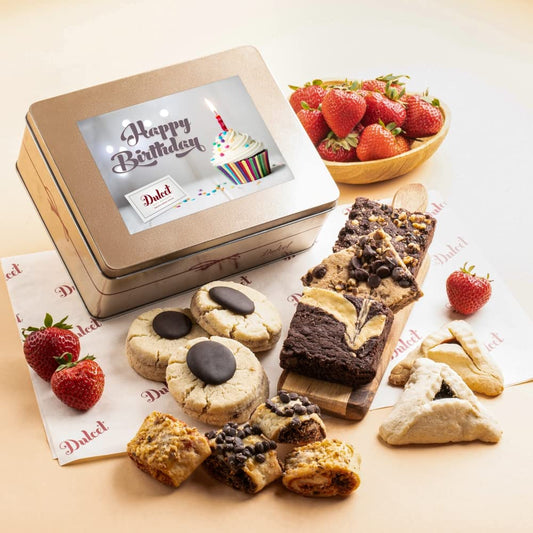 Happy Birthday Gift Baskets, Gourmet Birthday Food Gifts For Men, women, Girls, Boys, Friends, Family, Kids, Him or Her By Dulcet Gift Baskets