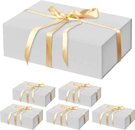HavrePac 6 Pack Large Gift Boxes 13.8x9x4.3 Inches Luxury Gift Boxes with Lids,Magnetic Closure Gift Box for Present Packaging Box for Mother's Day, Birthdays, Party,Weddings
