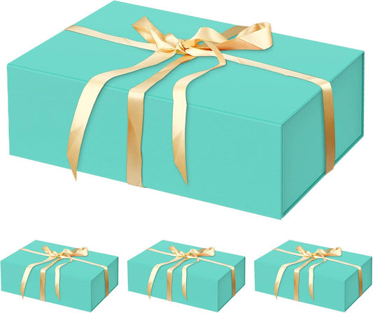 HavrePac 4 Pack Large Gift Boxes 13.8x9x4.3 Inches Luxury Gift Boxes with Lids,Magnetic Closure Gift Box for Present Packaging Box for Mother's Day, Birthdays, Party,Weddings