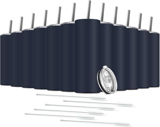 Tumbler with Straw and Lid, Insulated Coffee Travel Mug Tumbler 20 oz Stainless Steel Double Wall Reusable for Iced Drink, Women and Men Gift, Home Office, Outdoor