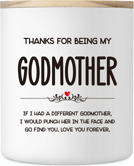 Godmother Gifts Mother's Day, 10oz Funny Godmother Candle Gifts from Godchild, Godmother Proposal Gift, Godmother Gift from Goddaughter, Godson, Scented Soy Candle
