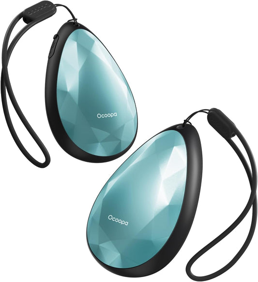 OCOOPA Women Rechargeable Hand Warmers 2 Pack, Portable, Stylish, Diamond-Shape Magnetic Electric Handwarmer, Reusable Pocket Heater, 2025 Tech Gifts for Christmas, Raynaud, Hiking, Camping, UT4 Rare