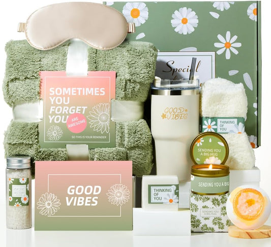 Care Package for Women - Get Well Gifts & Self Care Essentials Basket for Her, Gift Basket for Women,Luxury Spa Relaxation Gift Set