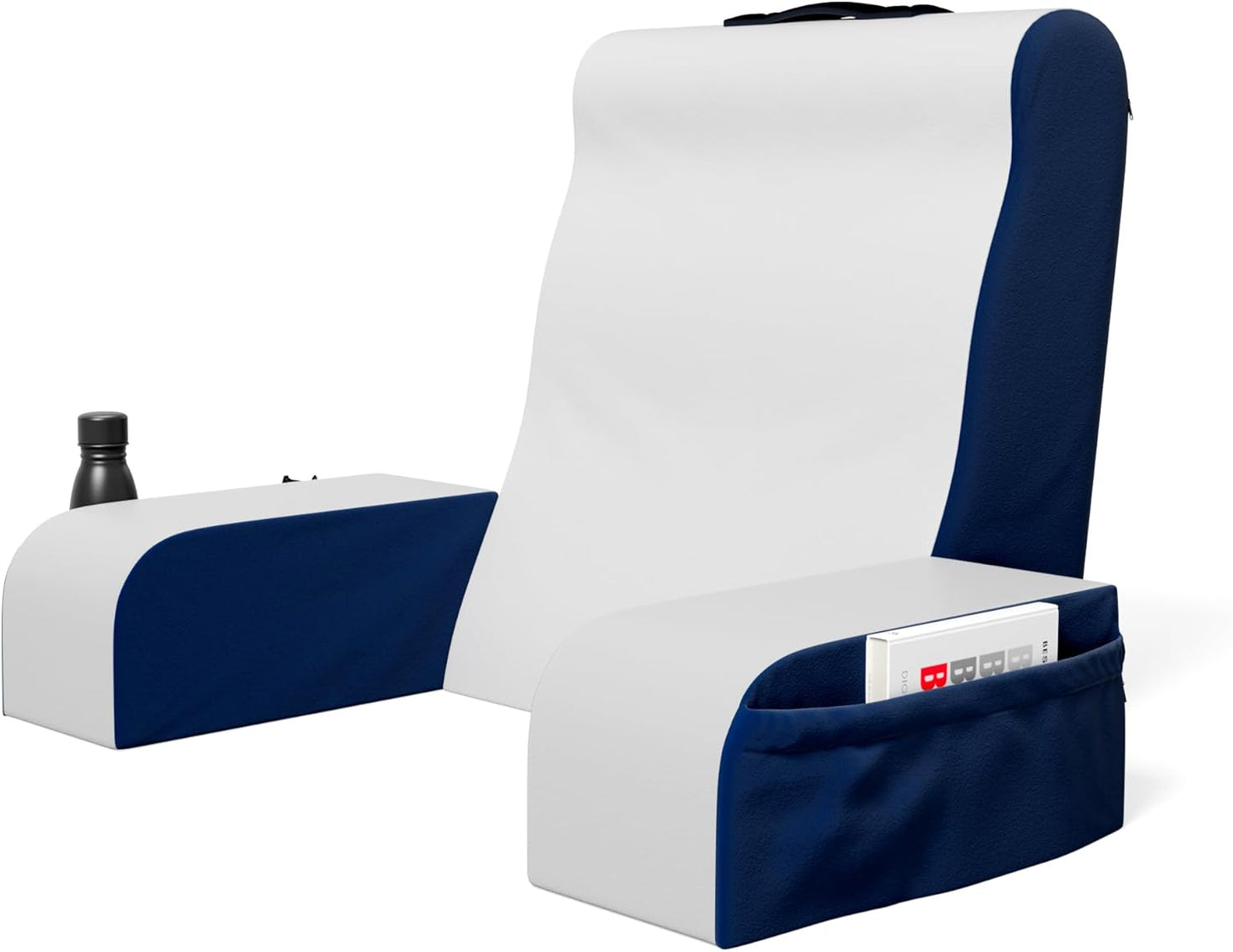 Kӧlbs Wedge Reading Cushion, Back Pillow for Bed Sitting Up, Cushion with Arms for TV Book Gaming Dorm Rooms, Backrest