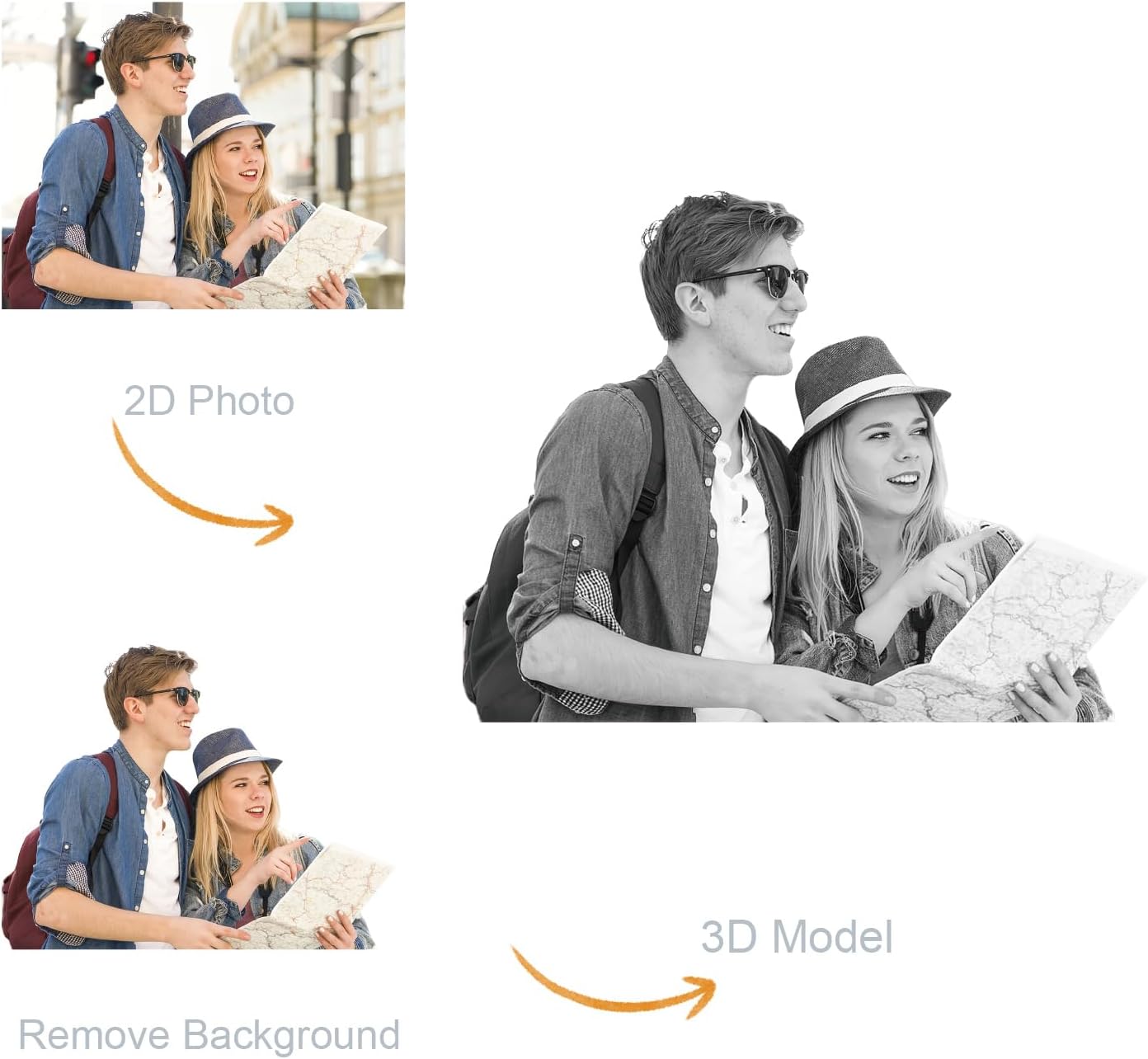 HAN'S LASER 3D Crystal Photo, Personalized Gift with Your Own Photo, Unique Mother’s Day,Birthday Gift for Women, Mother, Wife, Husband, Men(Small Heart)