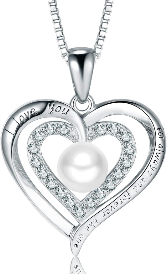 Pearl Necklace, Mothers Day Gift for Mom, Wife, Anniversary, Birthday, Christmas, Valentine's Day - Fine Jewelry