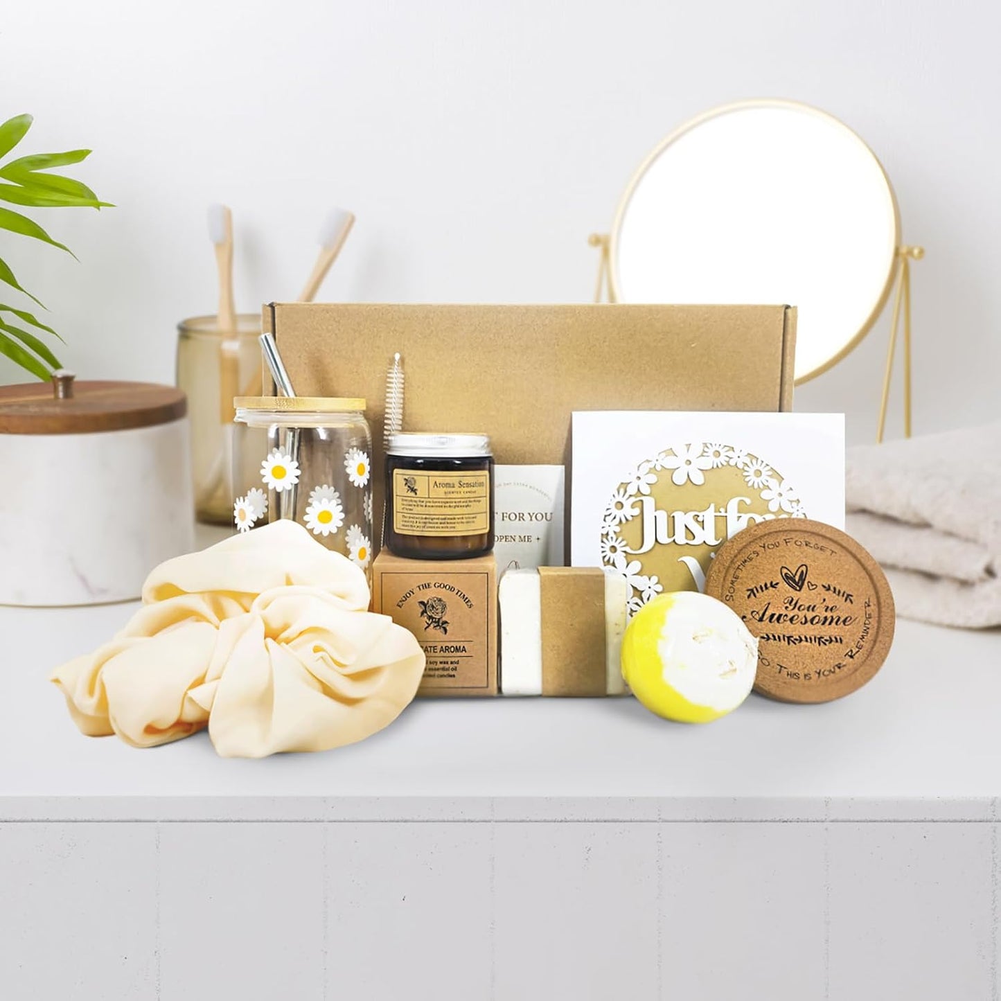 Gift Baskets for Women, Best Friend Friendship Gifts, Women Self Care Package, Mental Health Stress Relief Box for Mom Her Sister Friends