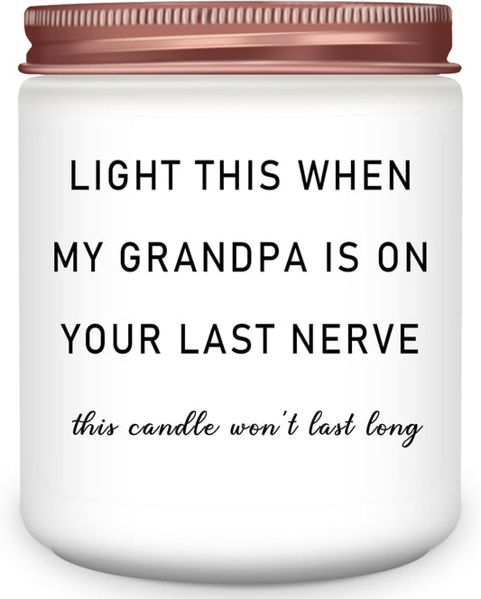 Homsolver Grandma Gifts, Mothers Day Birthday Christmas Gifts for Grandma from Grandkids, Grandparents Anniversary Retirement Gift for Nana Grandmother, Best Grandmother Ever Lavender Candle Gift