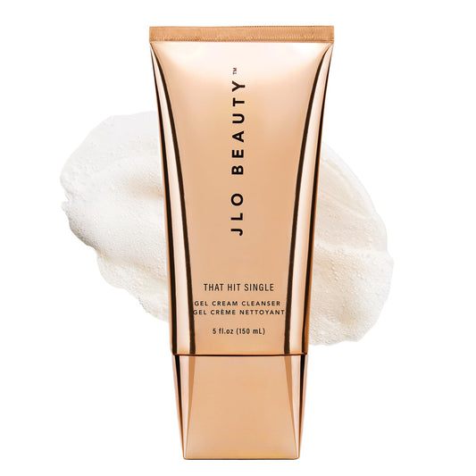 JLO Beauty That Hit Single Face Wash Cream, Antioxidant Rich Gel Cleanser & Makeup Remover Skin Care Formula Gentle Pore Cleansing Daily Facial Cleanser to Support Smooth, Radiant Skin, 5 Oz
