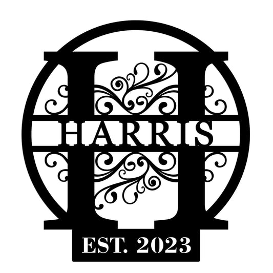 Metal Name Signs Personalized,Custom Name Signs, Custom Family Name Sign, Last Name Sign, Established Family Signs,Family Name Sign,Family Sign For Wall, Metal Wall Decor, Personalized Wedding Gift