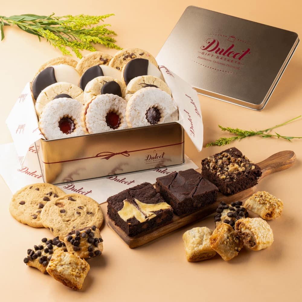 Gourmet Food Gifts for All Occasions, Holidays, Birthday, Sympathy, Get Well, Family or Office Gatherings for Men & Women By Dulcet Gift Baskets