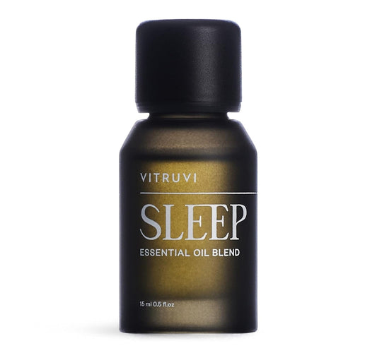 Vitruvi Sleep, Soothing Essential Oil Blend, 100% Pure Lavender, Frankincense, Ylang Ylang, Roman Chamomile, and Vetiver Oil (0.5 fl.oz)
